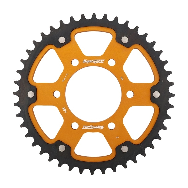 Rear sprocket SUPERSPROX STEALTH gold 44T, 530