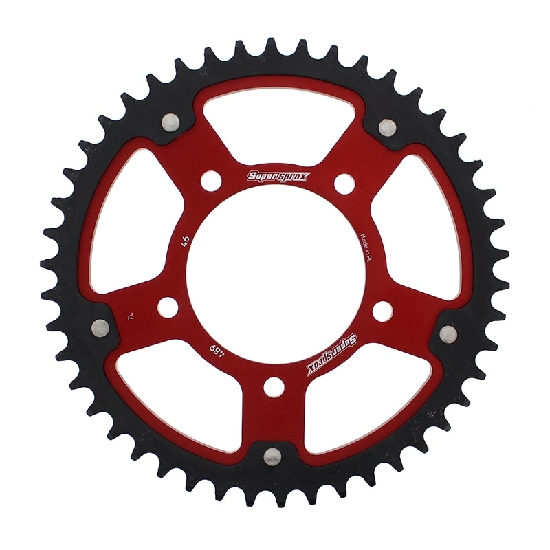 Rear sprocket SUPERSPROX STEALTH red 46T, 530