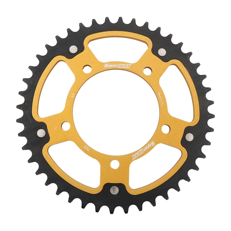 Rear sprocket SUPERSPROX STEALTH gold 44T, 520