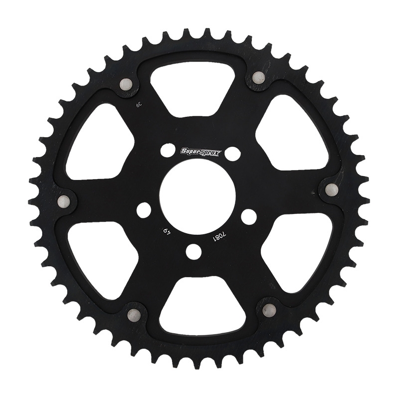 Rear sprocket SUPERSPROX STEALTH black 49T, 530
