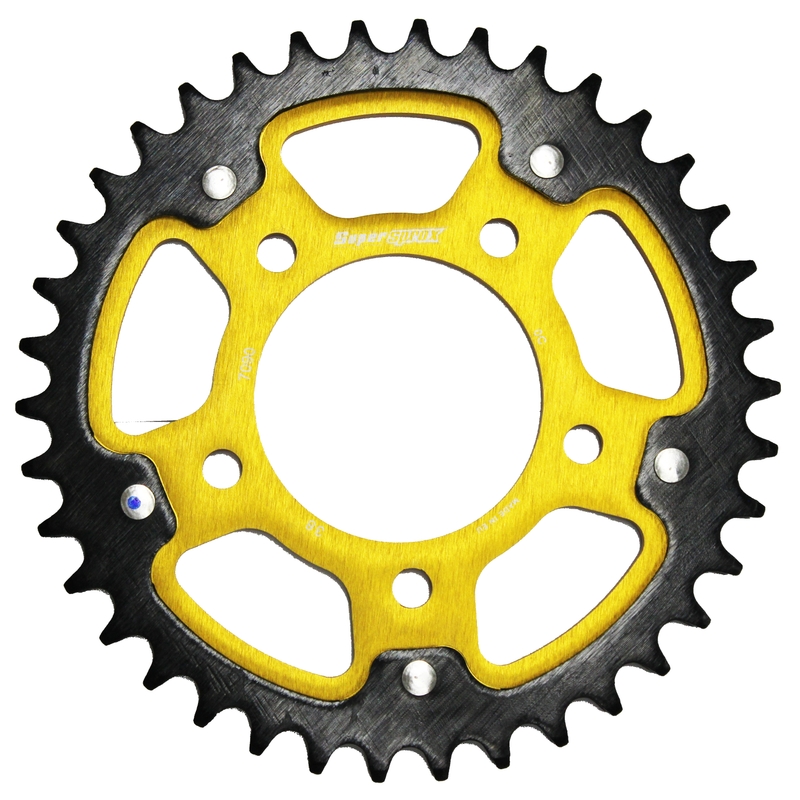 Rear sprocket SUPERSPROX STEALTH gold 38T, 530