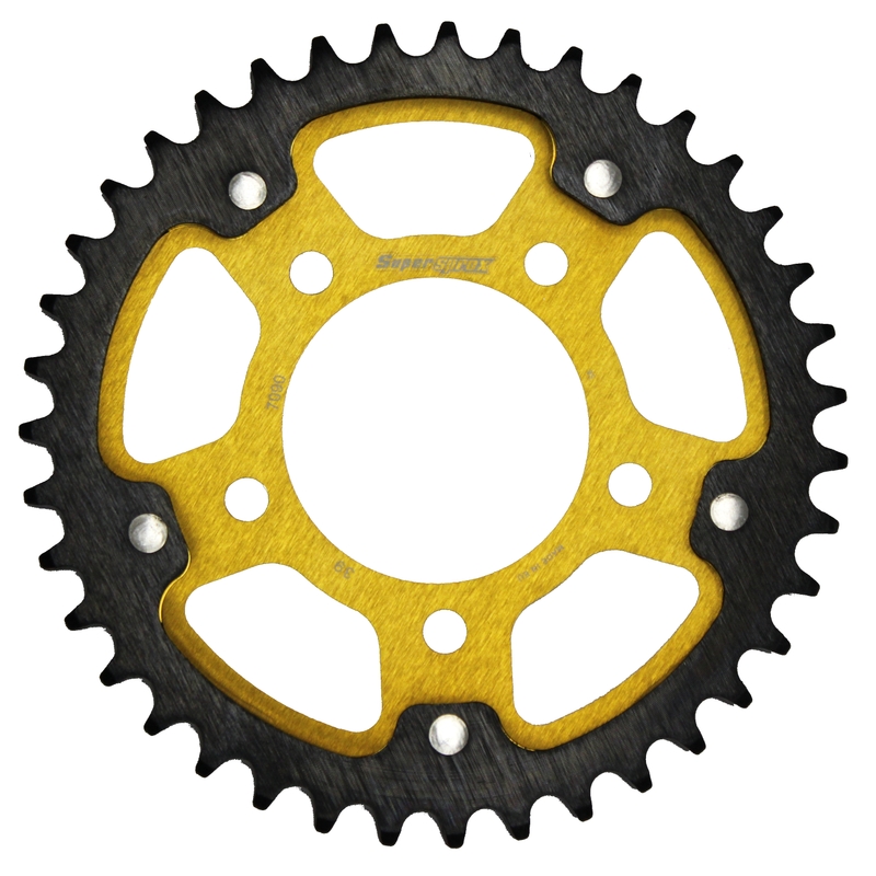 Rear sprocket SUPERSPROX STEALTH gold 39T, 530