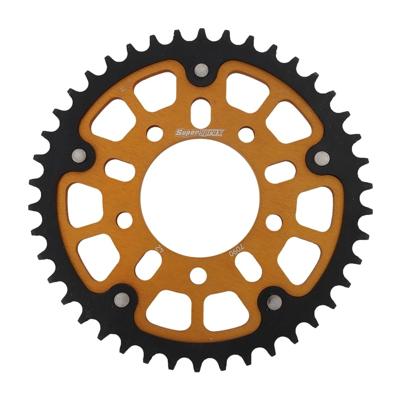 Rear sprocket SUPERSPROX STEALTH gold 42T, 530