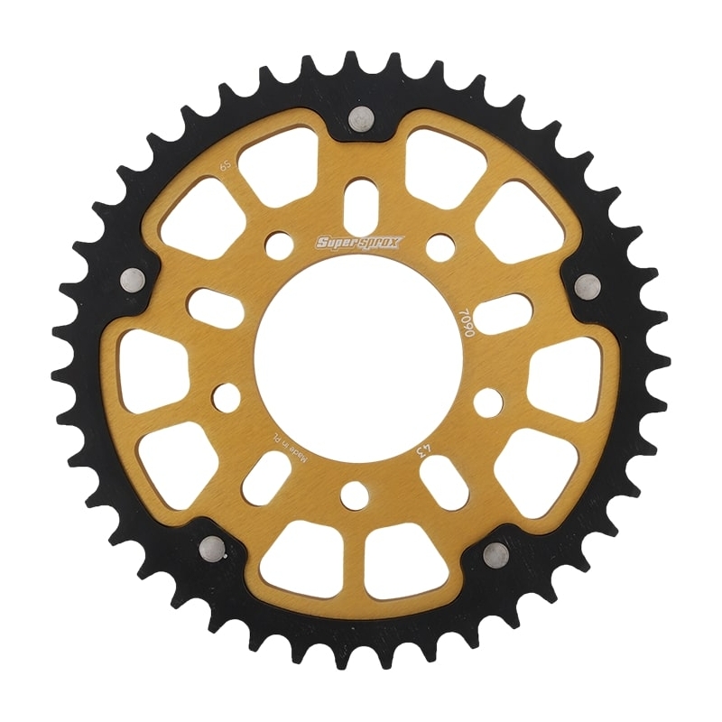 Rear sprocket SUPERSPROX STEALTH gold 43T, 530