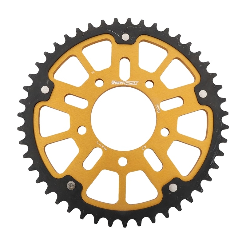 Rear sprocket SUPERSPROX STEALTH gold 47T, 530