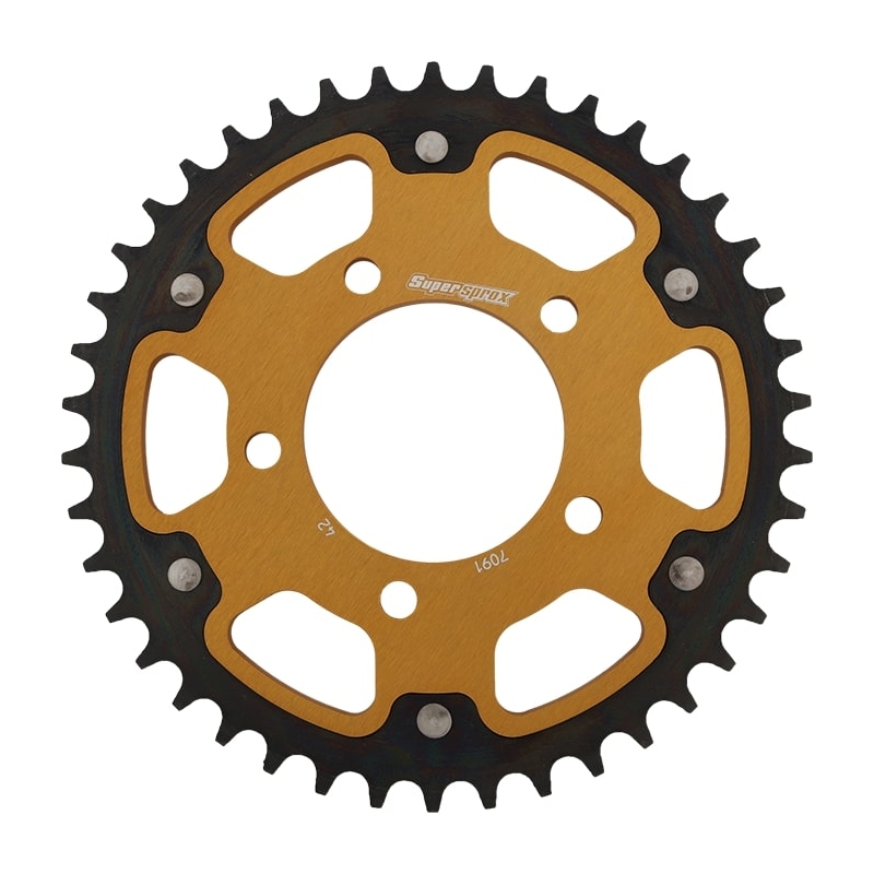 Rear sprocket SUPERSPROX STEALTH gold 42T, 520