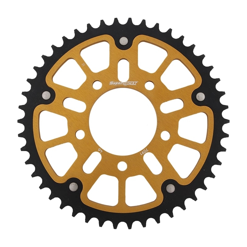 Rear sprocket SUPERSPROX STEALTH gold 46T, 520