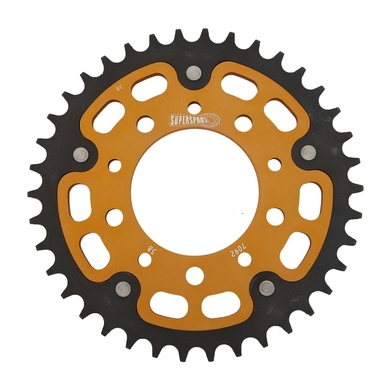 Rear sprocket SUPERSPROX STEALTH gold 38T, 525