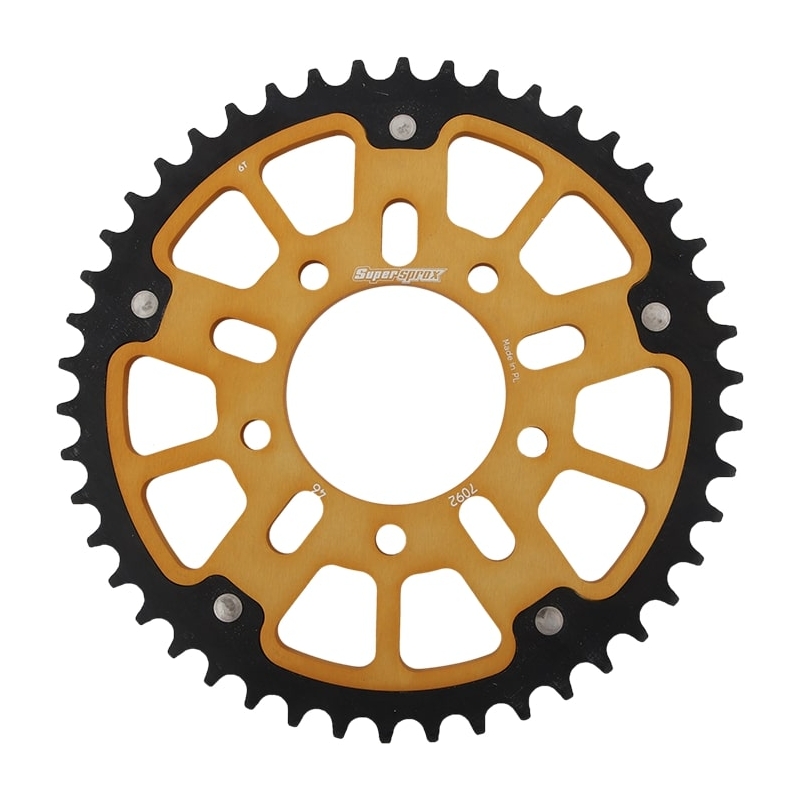 Rear sprocket SUPERSPROX STEALTH gold 46T, 525