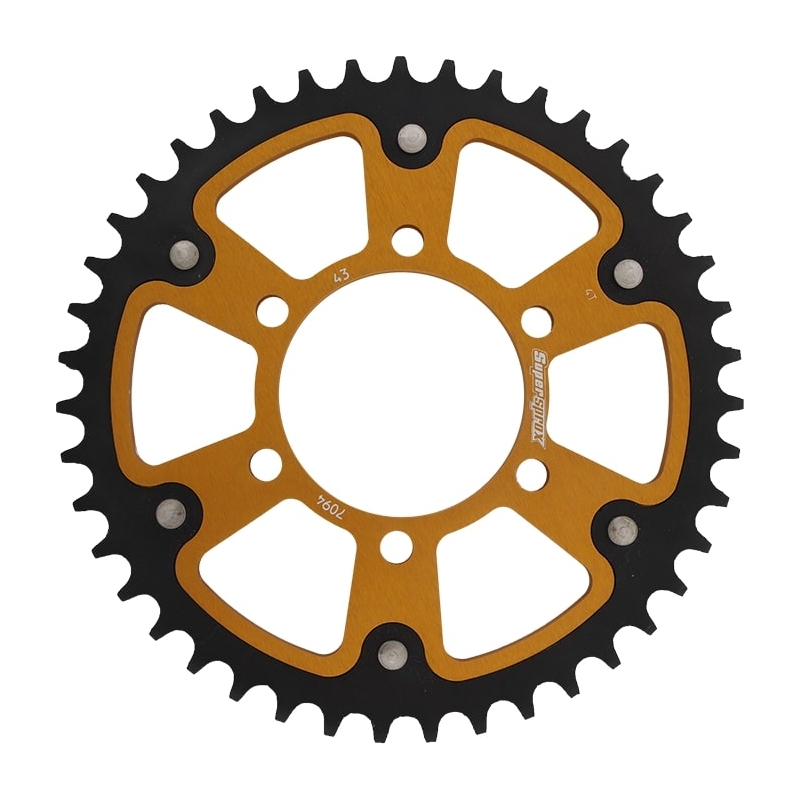 Rear sprocket SUPERSPROX STEALTH gold 43T, 520