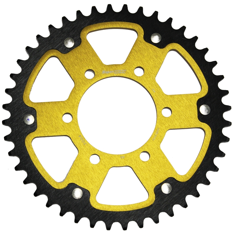 Rear sprocket SUPERSPROX STEALTH gold 44T, 520