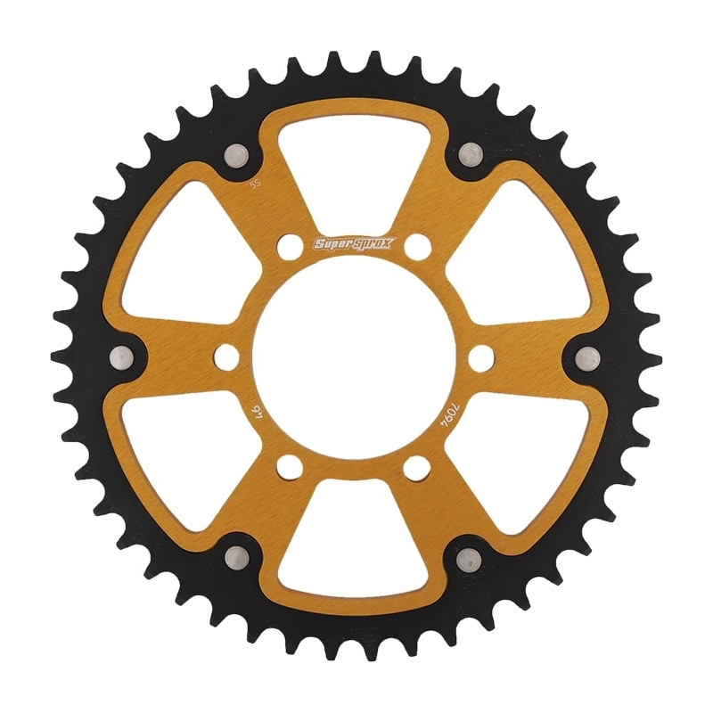 Rear sprocket SUPERSPROX STEALTH gold 46T, 520
