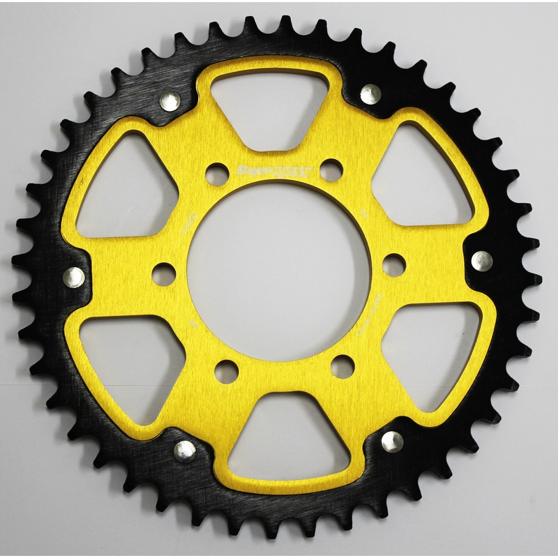 Rear sprocket SUPERSPROX STEALTH gold 44T, 525