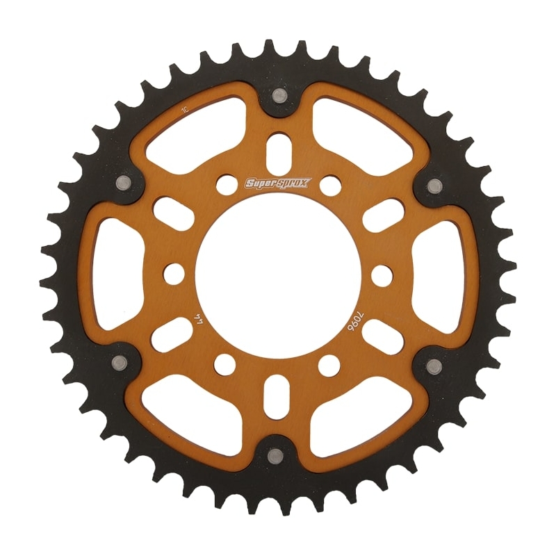 Rear sprocket SUPERSPROX STEALTH gold 44T, 530
