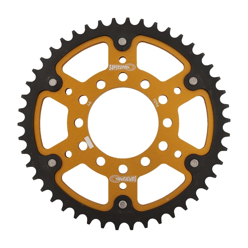 Rear sprocket SUPERSPROX STEALTH gold 46T, 530