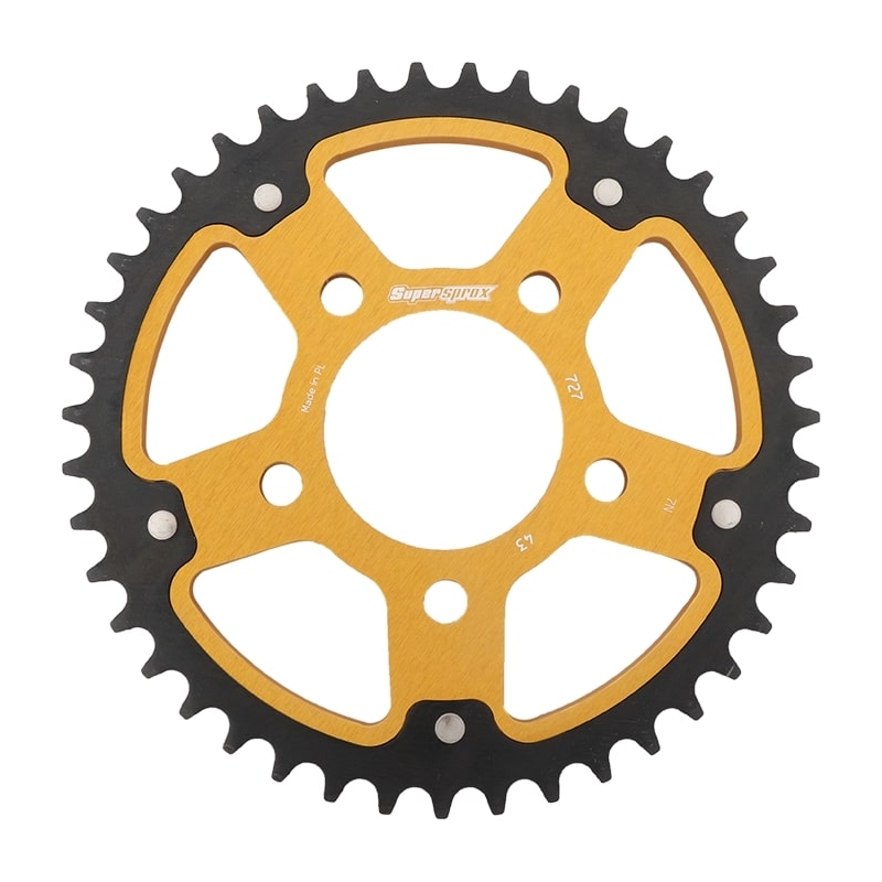 Rear sprocket SUPERSPROX STEALTH gold 43T, 525