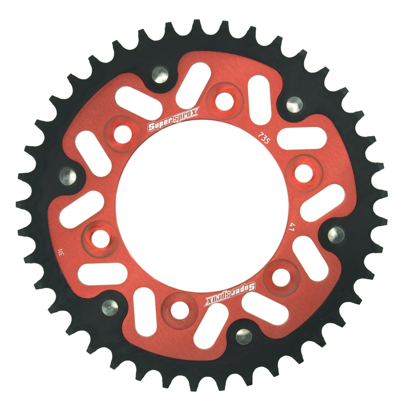 Rear sprocket SUPERSPROX STEALTH red 41T, 520