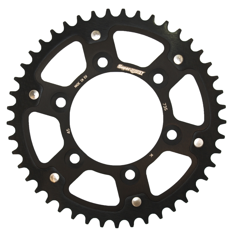 Rear sprocket SUPERSPROX STEALTH black 45T, 520