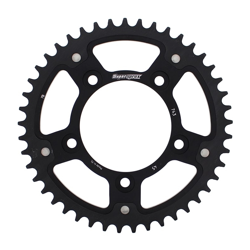 Rear sprocket SUPERSPROX STEALTH black 45T, 520