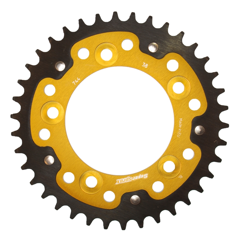 Rear sprocket SUPERSPROX STEALTH gold 38T, 525