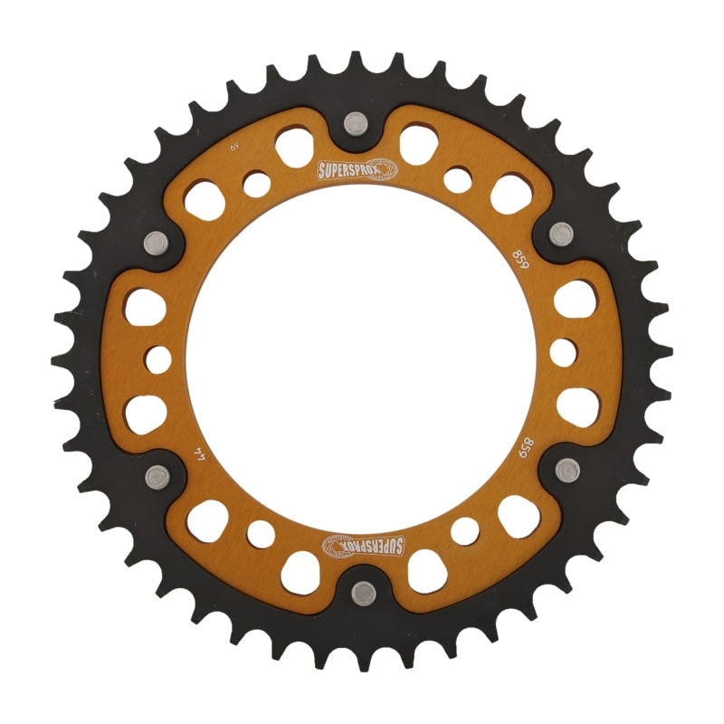 Rear sprocket SUPERSPROX STEALTH gold 44T, 530