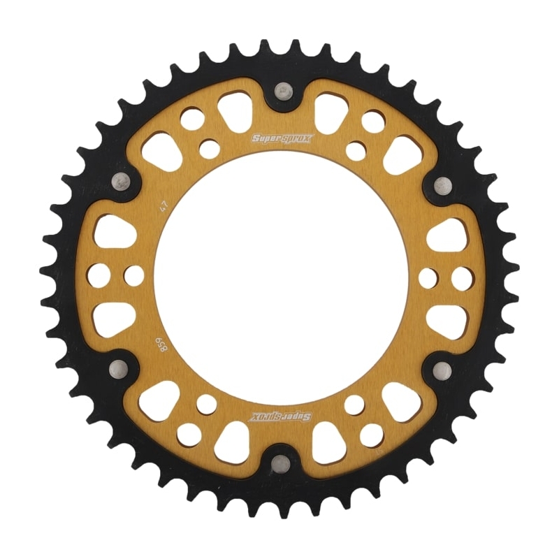 Rear sprocket SUPERSPROX STEALTH gold 47T, 530