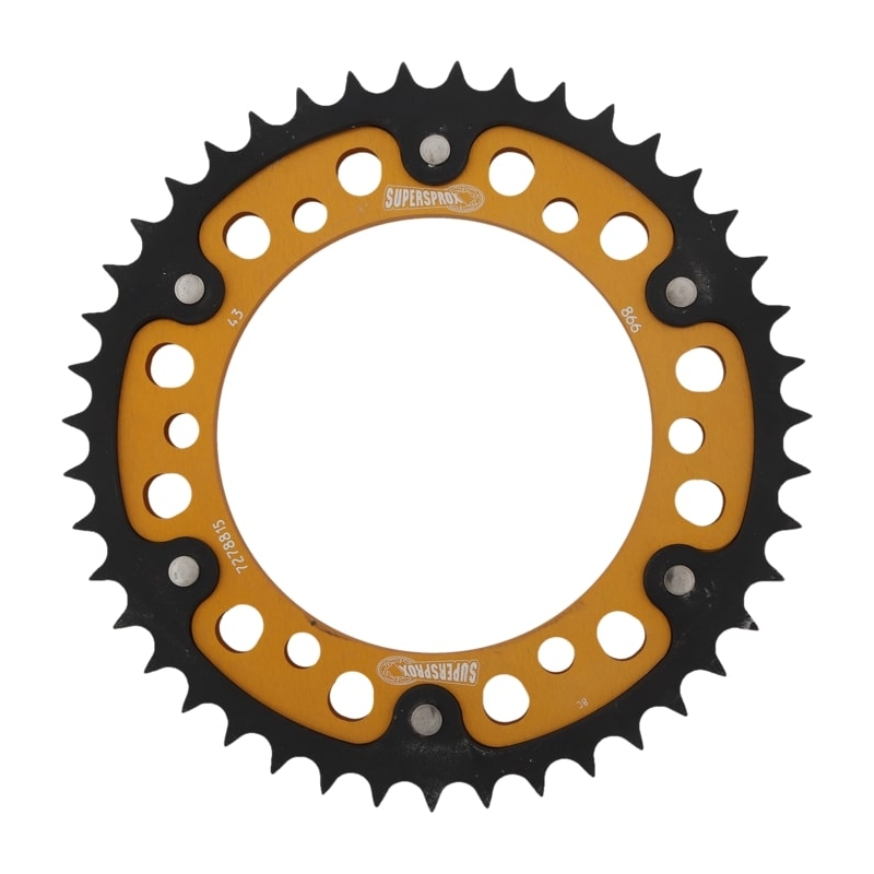 Rear sprocket SUPERSPROX STEALTH gold 43T, 532