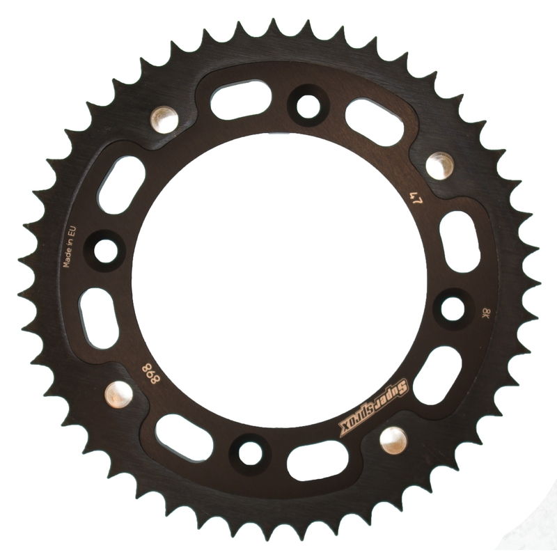 Rear sprocket SUPERSPROX STEALTH black 47T, 428