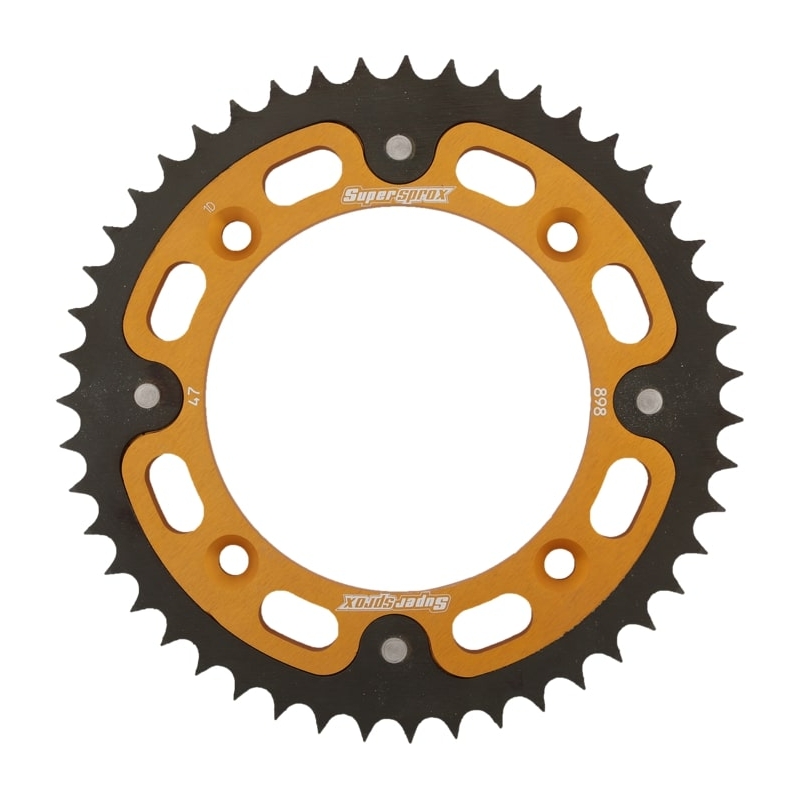 Rear sprocket SUPERSPROX STEALTH gold 47T, 428