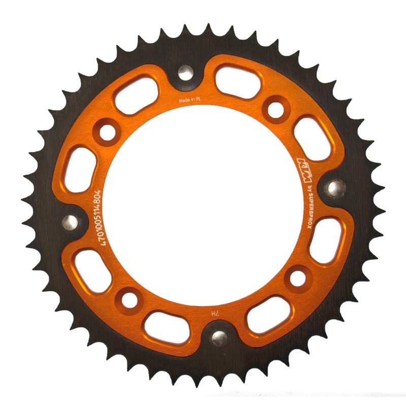 Rear sprocket SUPERSPROX STEALTH orange 48T, 428