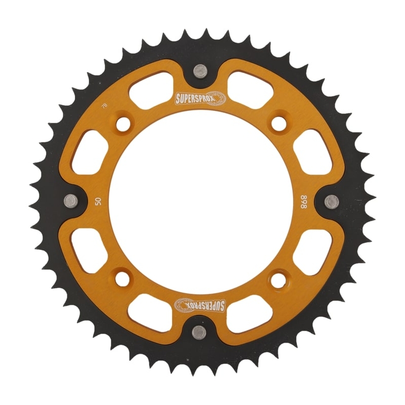 Rear sprocket SUPERSPROX STEALTH gold 50T, 428