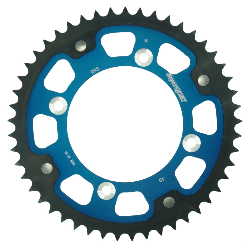Rear sprocket SUPERSPROX STEALTH blue 49T, 428