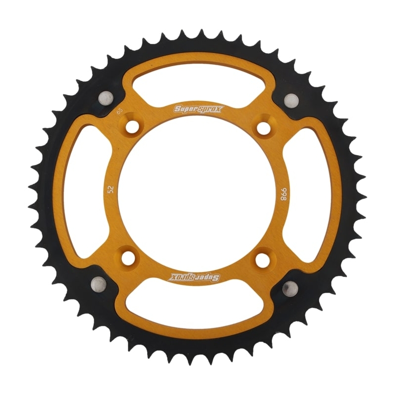 Rear sprocket SUPERSPROX STEALTH gold 52T, 428