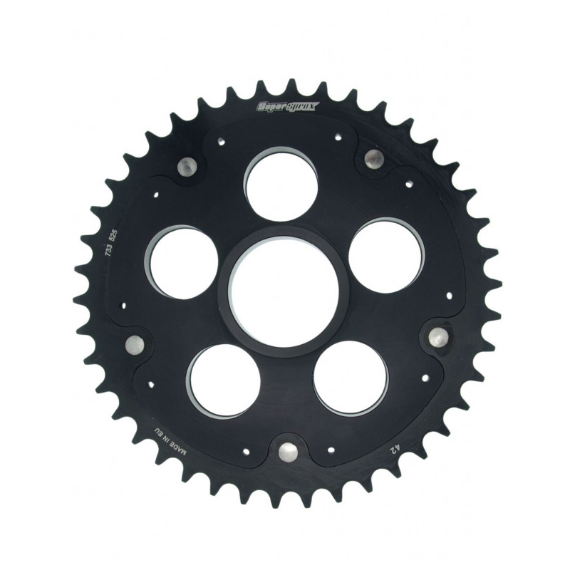 Rear sprocket STEALTH with alloy disc SUPERSPROX STEALTH with alloy disc Black 42T, 520