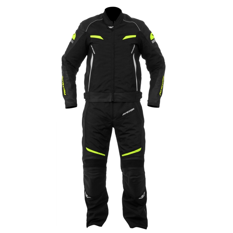 Kombinezon motocyklowy Ayrton Optimus czarno-fluo żółty wyprzedaż
