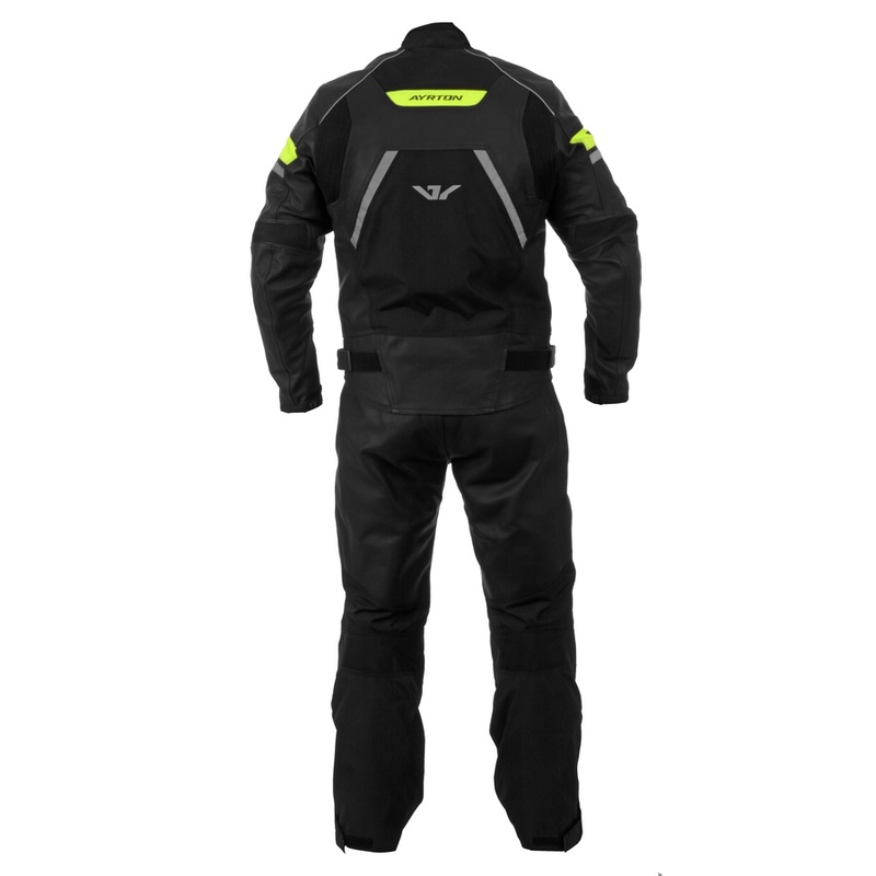 Kombinezon motocyklowy Ayrton Optimus czarno-fluo żółty wyprzedaż