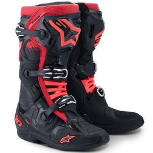 Buty motocyklowe Alpinestars Tech 10 czarno-czerwone