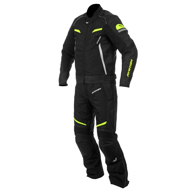 Kombinezon motocyklowy Ayrton Optimus czarno-fluo żółty wyprzedaż