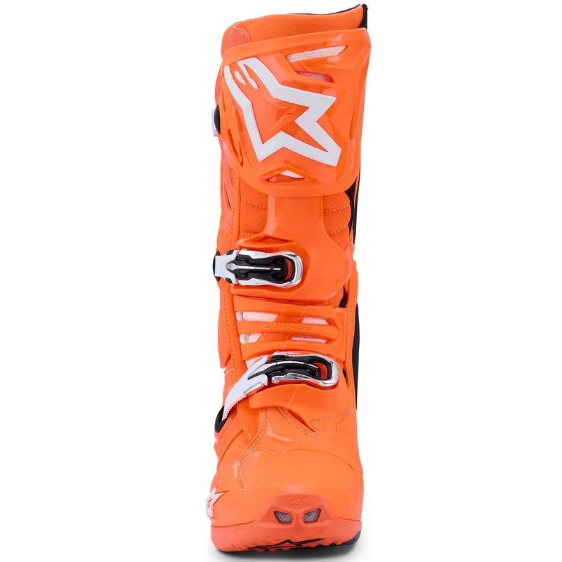Buty motocyklowe Alpinestars Tech 10 Supervented fluo pomarańczowo-czarno-białe