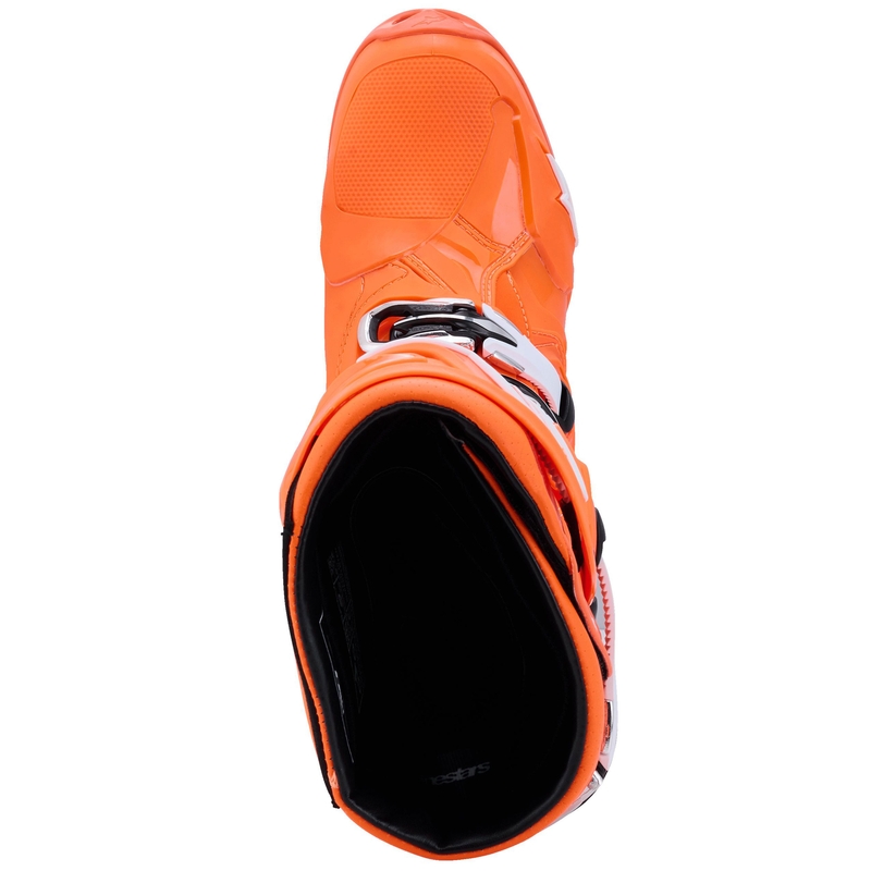 Buty motocyklowe Alpinestars Tech 10 Supervented fluo pomarańczowo-czarno-białe