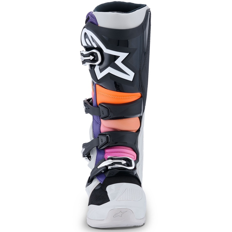 Buty motocyklowe Alpinestars Tech 7 czarno-jasnoszare-fluo-pomarańczowe-gradientowe