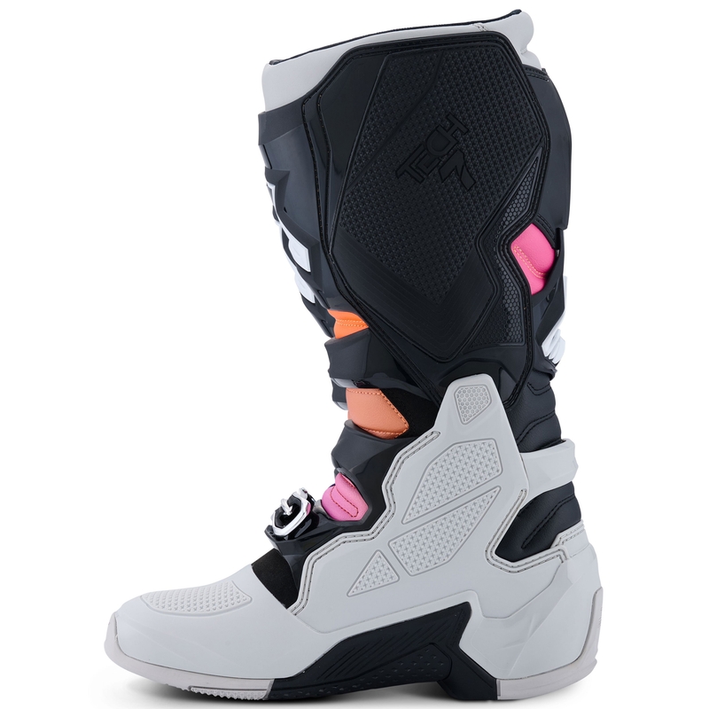 Buty motocyklowe Alpinestars Tech 7 czarno-jasnoszare-fluo-pomarańczowe-gradientowe