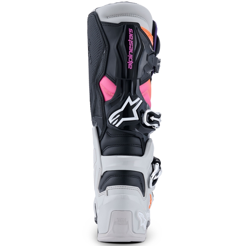 Buty motocyklowe Alpinestars Tech 7 czarno-jasnoszare-fluo-pomarańczowe-gradientowe