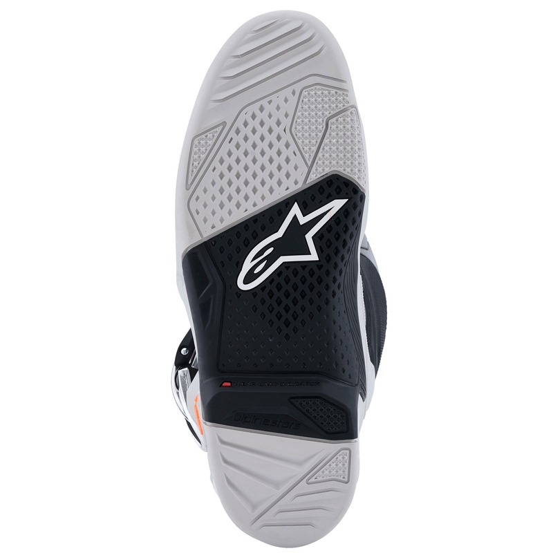 Buty motocyklowe Alpinestars Tech 7 czarno-jasnoszare-fluo-pomarańczowe-gradientowe