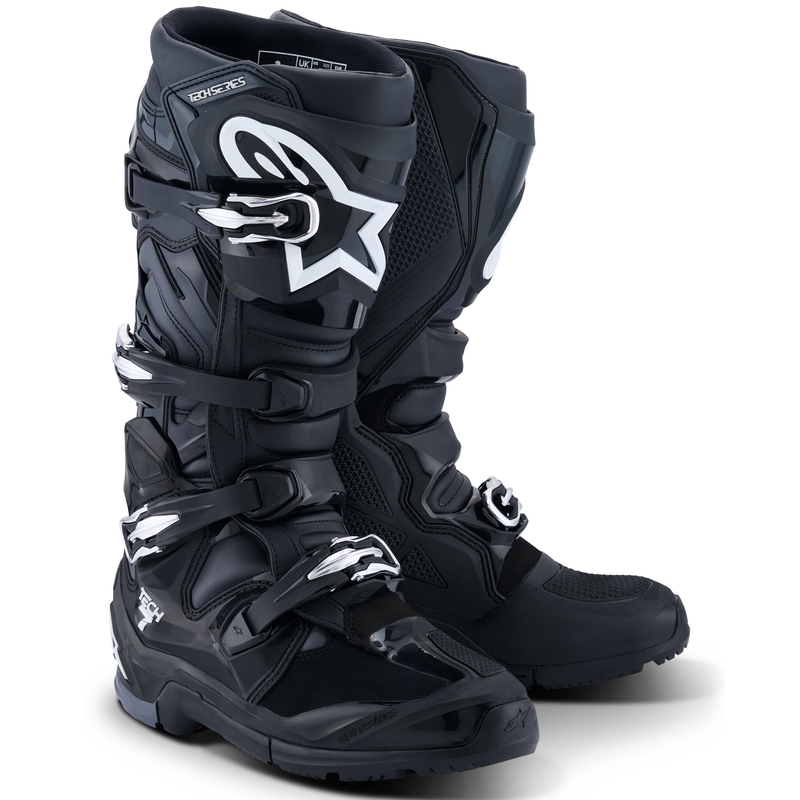 Buty motocyklowe Alpinestars Tech 7 Enduro w kolorze czarno-antracytowo-białym