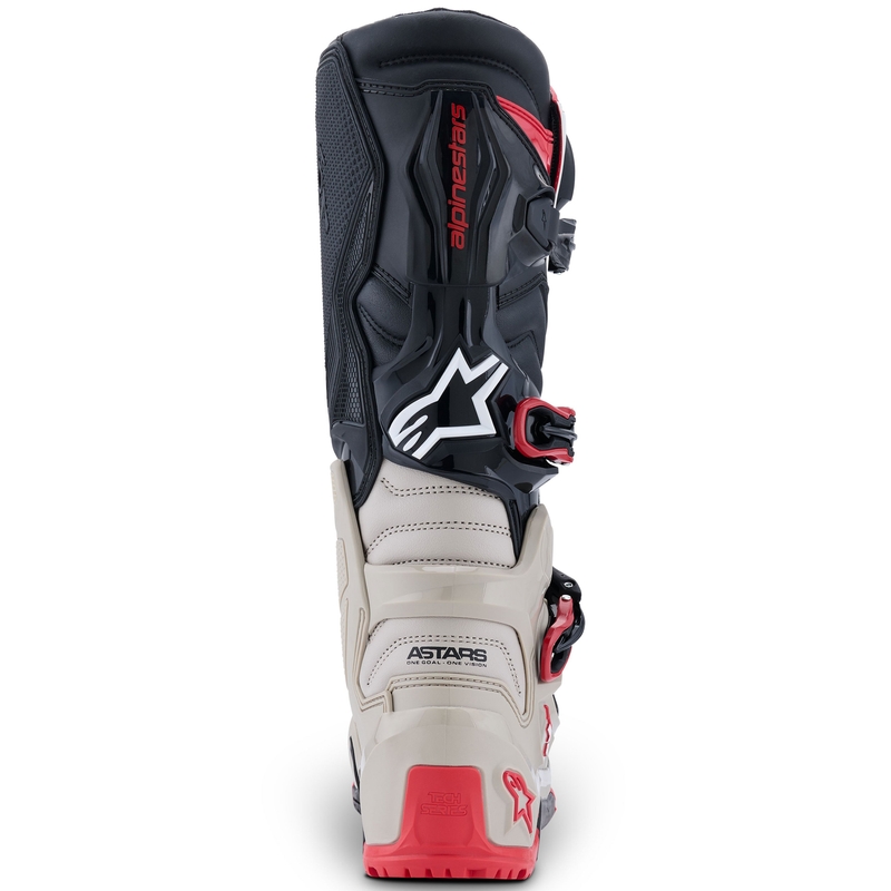 Buty motocyklowe Alpinestars Tech 7 Enduro w kolorze czarno-jasnoszarym-czerwonym