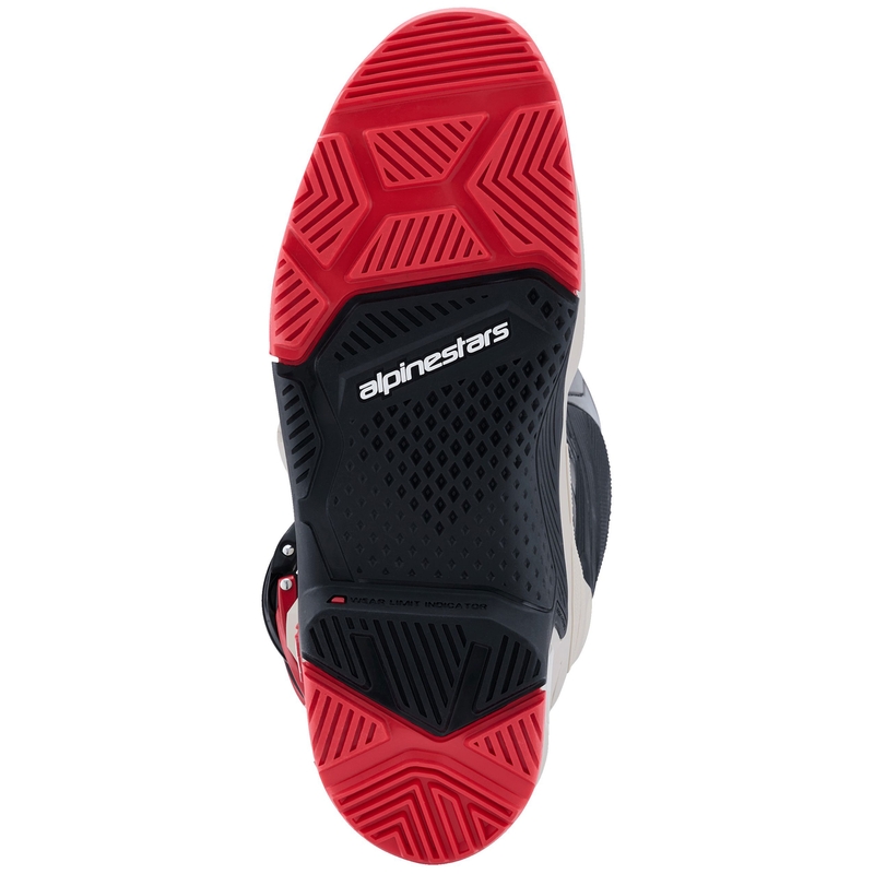Buty motocyklowe Alpinestars Tech 7 Enduro w kolorze czarno-jasnoszarym-czerwonym