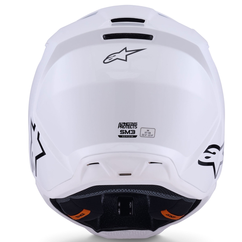 Kask motocrossowy Alpinestars S-M3 Solid biały