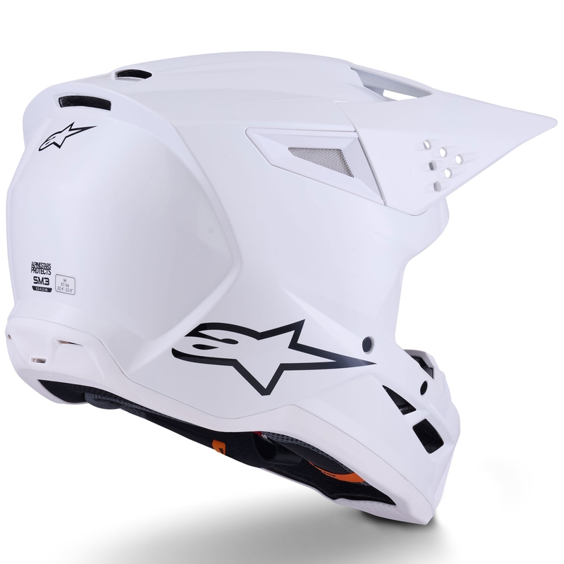 Kask motocrossowy Alpinestars S-M3 Solid biały
