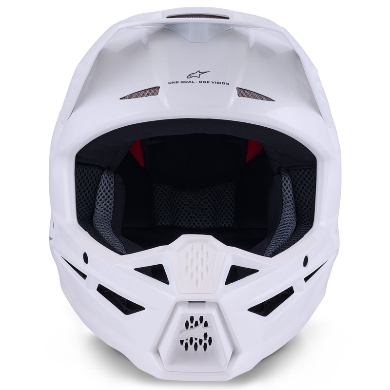 Kask motocrossowy Alpinestars S-M3 Solid biały